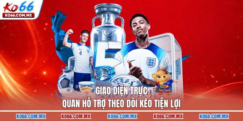 Giao diện trực quan hỗ trợ theo dõi kèo tiện lợi